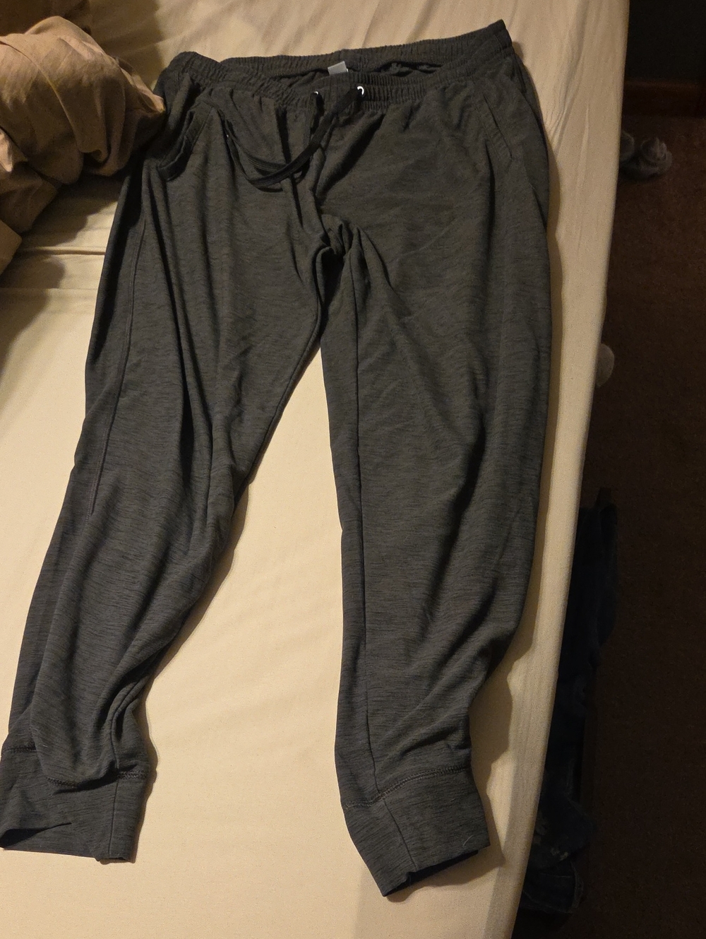 Old Navy Women's Charcoal Heather Jogger Sweatpants